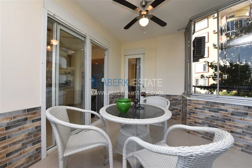 Приобрести Меблированная квартира 2+1 с застеклённым балконом в районе Оба, Алания 13 