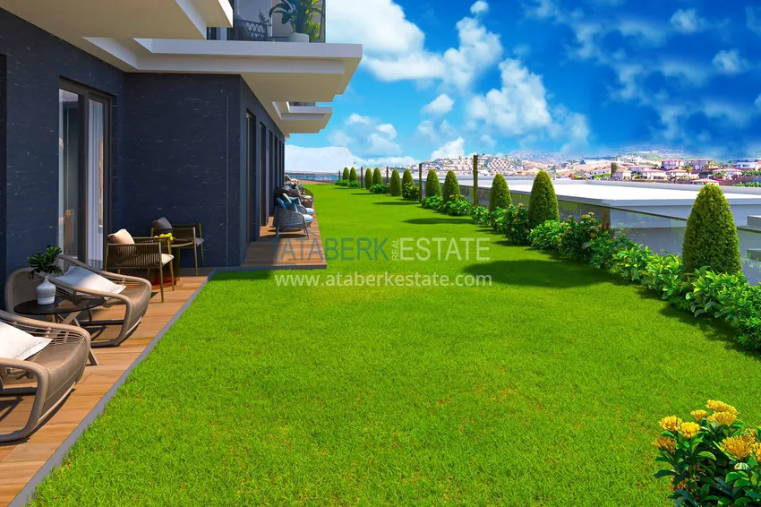 Квартиры в строящейся резиденции элитного сегмента в Алании, район Каргыджак. Подходят для получения гражданства 11 