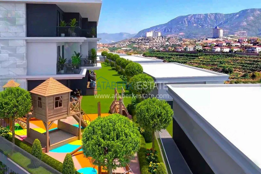 Квартиры в строящейся резиденции элитного сегмента в Алании, район Каргыджак. Подходят для получения гражданства 12 