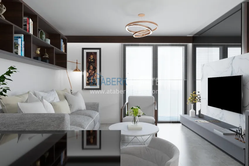 Приобрести Квартира 2+1 на этапе строительства напрямую от инвестора в 250 метрах от моря - центр Алании 1 