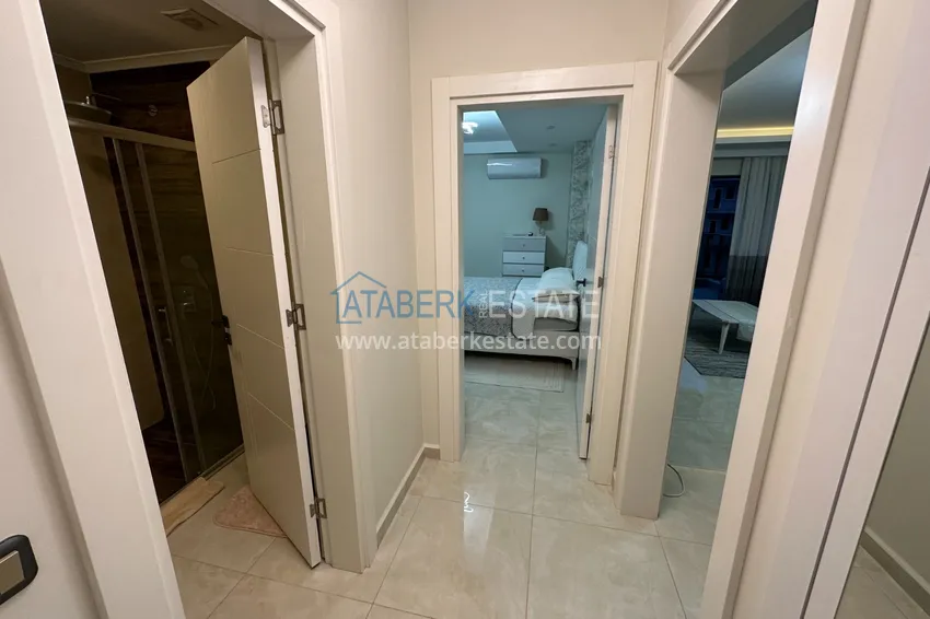 Приобрести Квартира 1+1 меблированная с открытым видом на море, район Махмутлар – Алания 1 