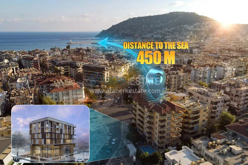Новый инвестиционный проект Off-plan в центре Алании, район Хаджет 1