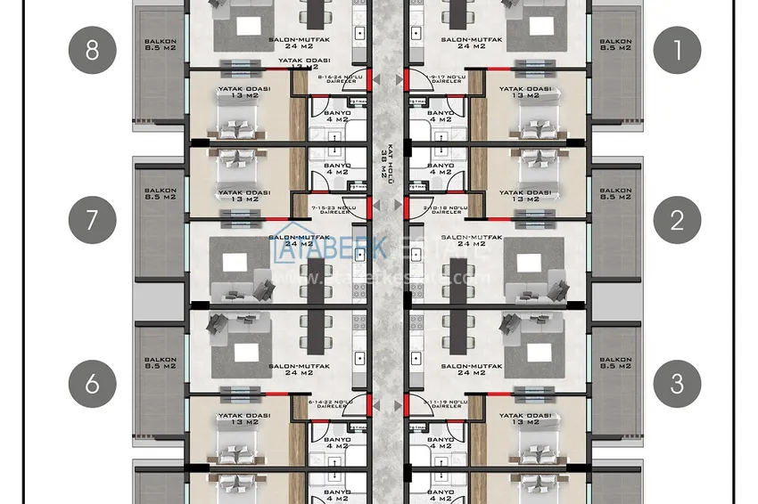 Купить дешево Инвестиционно-привлекательный проект офф-плана в Алании, район Махмутлар 1 