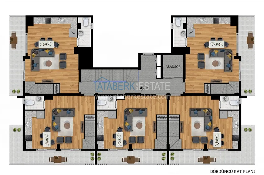 Купить дешево Новый проект бутик-резиденции в районе Авсаллар, Алания 3 