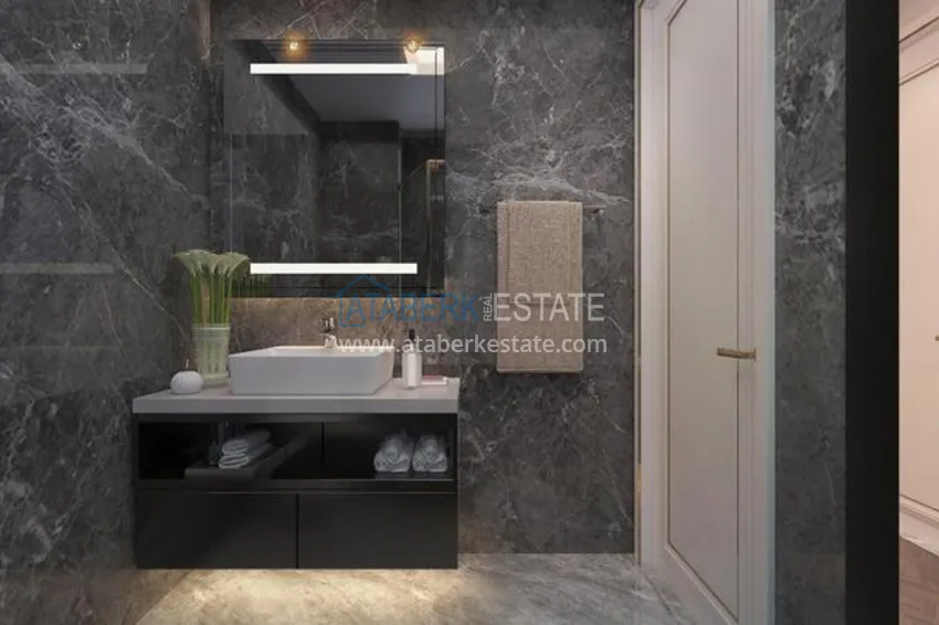 Приобрести Современный проект с собственной инфраструктурой в популярном районе Мезитли, Мерсин. 20 