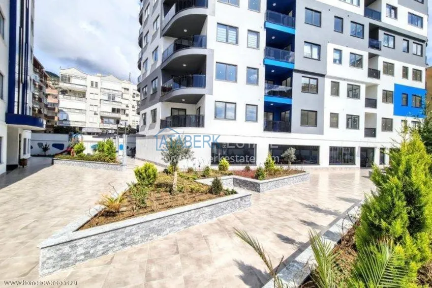 Квартира 2+1 меблированная в центре Алании, районе пляжа Клеопатра  5 