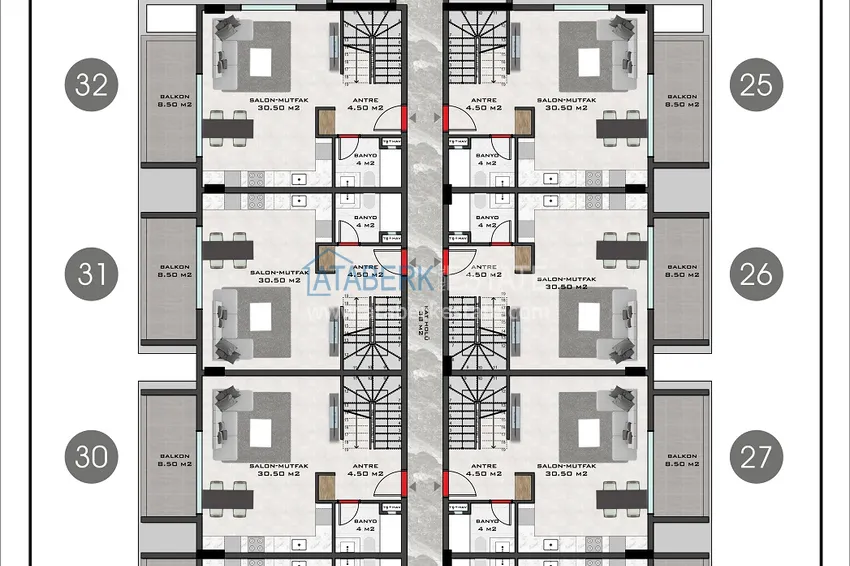 Купить дешево Инвестиционно-привлекательный проект офф-плана в Алании, район Махмутлар 5 