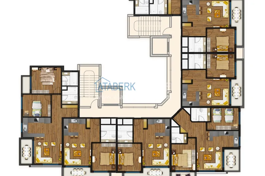 Купить дешево Квартиры от застройщика, в перспективном районе Томюк, города Мерсин. 3 