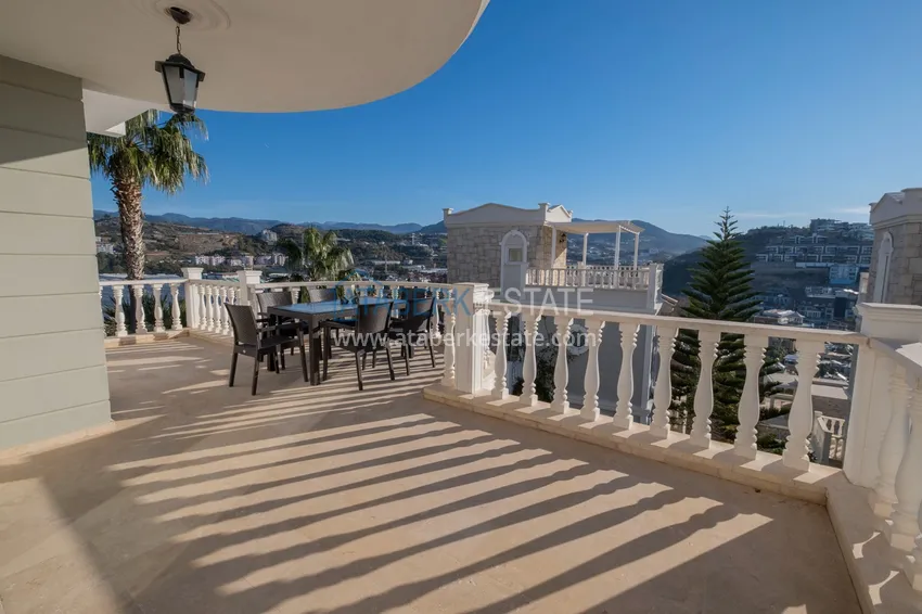 Приобрести Вилла в районе Конаклы с мебелью, частным бассейном и видовыми характеристиками 7 