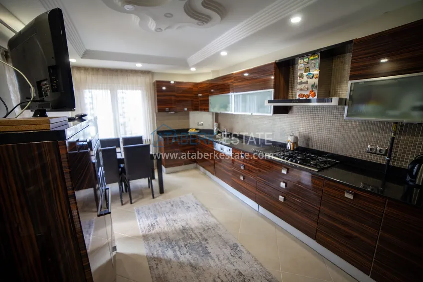 Приобрести Квартира 3+1 в Анталии, район Лара - с отдельной кухней и видом на море, подходит под гражданство 6 