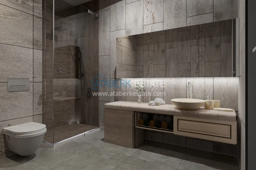 Приобрести Квартира 2+1 на этапе строительства напрямую от инвестора в 250 метрах от моря - центр Алании 6 