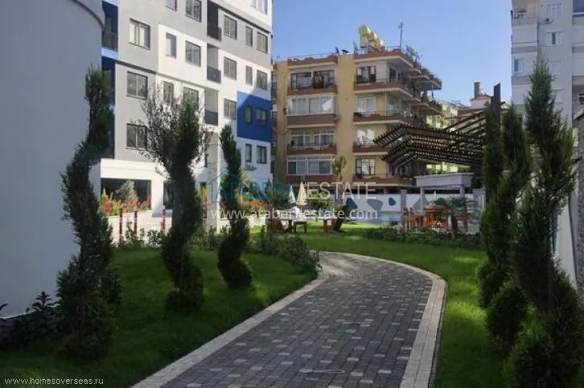 Квартира 2+1 меблированная в центре Алании, районе пляжа Клеопатра  9 