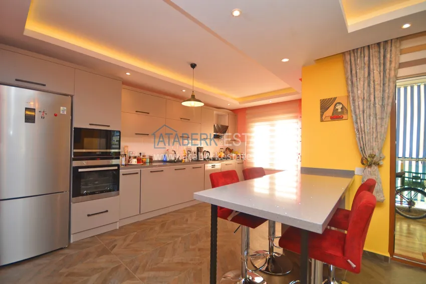 Приобрести Меблированная квартира с 3 спальнями в центре Алании – Хасбахче  7 