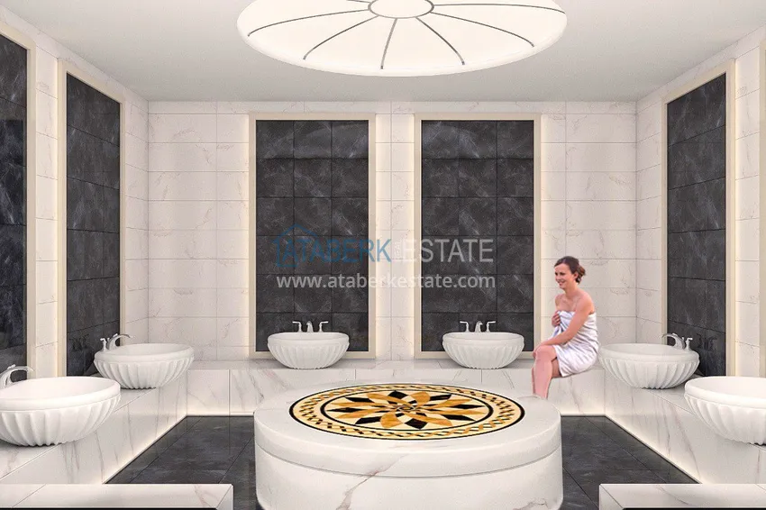 Квартиры в строящейся резиденции элитного сегмента в Алании, район Каргыджак. Подходят для получения гражданства 19 