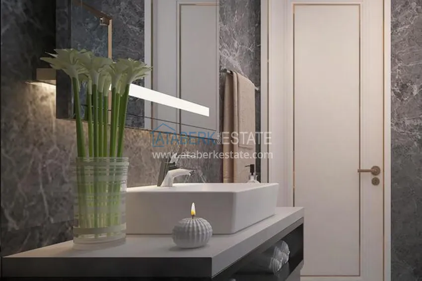 Приобрести Современный проект с собственной инфраструктурой в популярном районе Мезитли, Мерсин. 23 