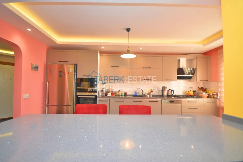 Приобрести Меблированная квартира с 3 спальнями в центре Алании – Хасбахче  8 