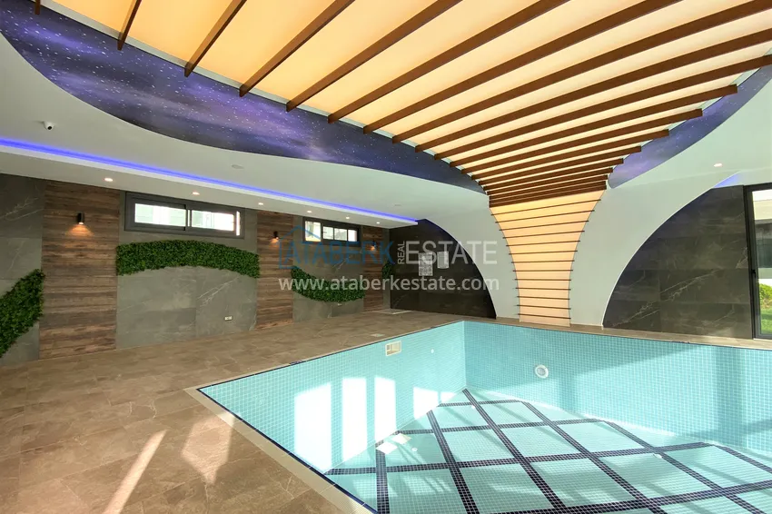 Квартира 1+1 меблированная с открытым видом на море, район Махмутлар – Алания 10 