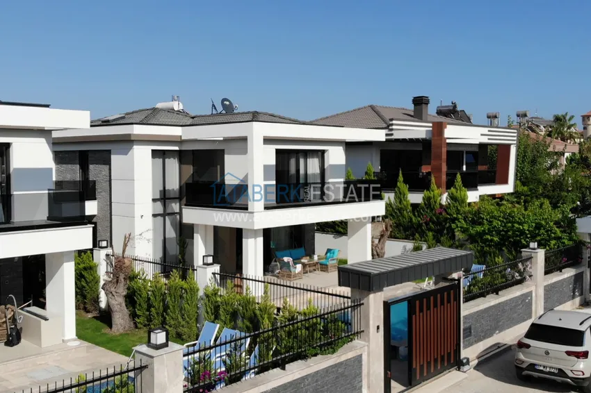 Вилла в Кемере с мебелью и частным бассейном в коттеджном комплексе 8 