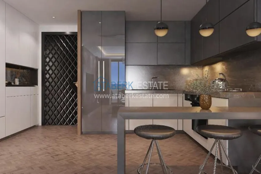 Приобрести Современный проект с собственной инфраструктурой в популярном районе Мезитли, Мерсин. 8 