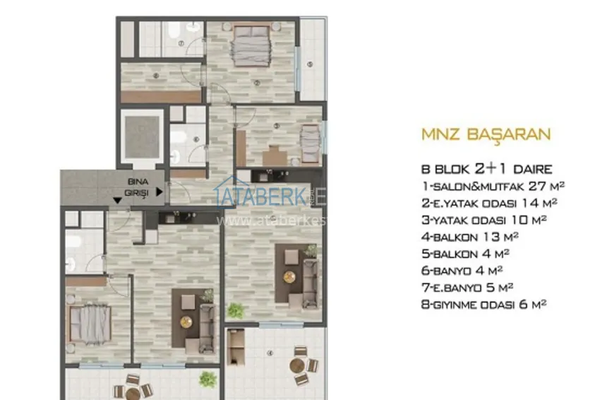 Купить дешево Современный жилой комплекс с инфраструктурой комфорт-класса в районе Арпачбахшиш 3 