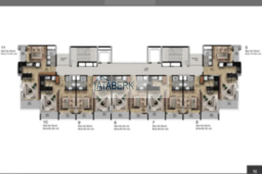 Купить дешево Апартаменты 1+1 в районе Арпачбахшиш в Мерсине 14 