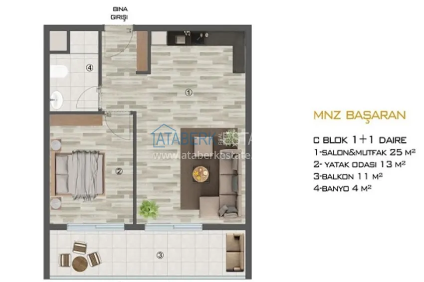 Купить дешево Современный жилой комплекс с инфраструктурой комфорт-класса в районе Арпачбахшиш 4 