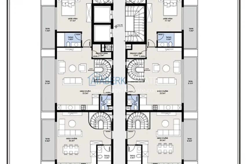 Купить дешево Новая резиденция на этапе строительства в престижном районе Алании – Оба 7