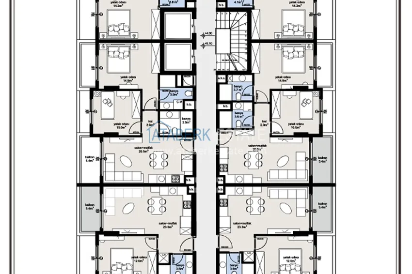 Купить дешево Новая резиденция на этапе строительства в престижном районе Алании – Оба 5