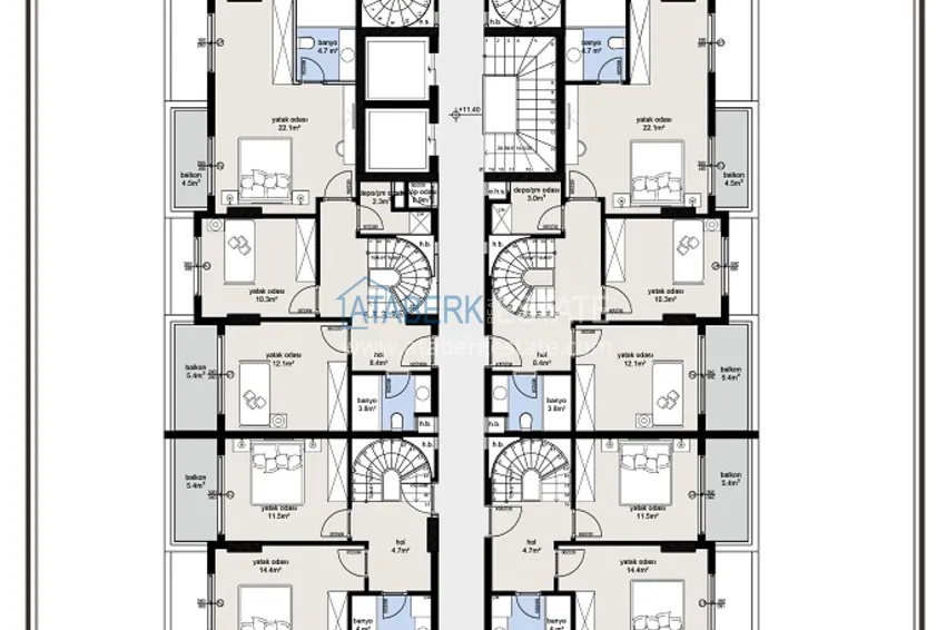 Купить дешево Новая резиденция на этапе строительства в престижном районе Алании – Оба 6