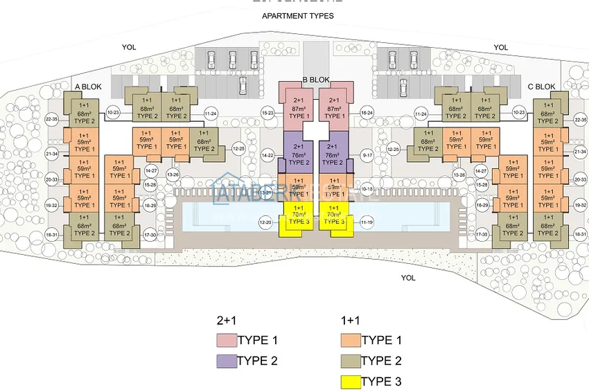 Купить дешево Новая резиденция на этапе строительства в престижном районе Алании – Оба 1