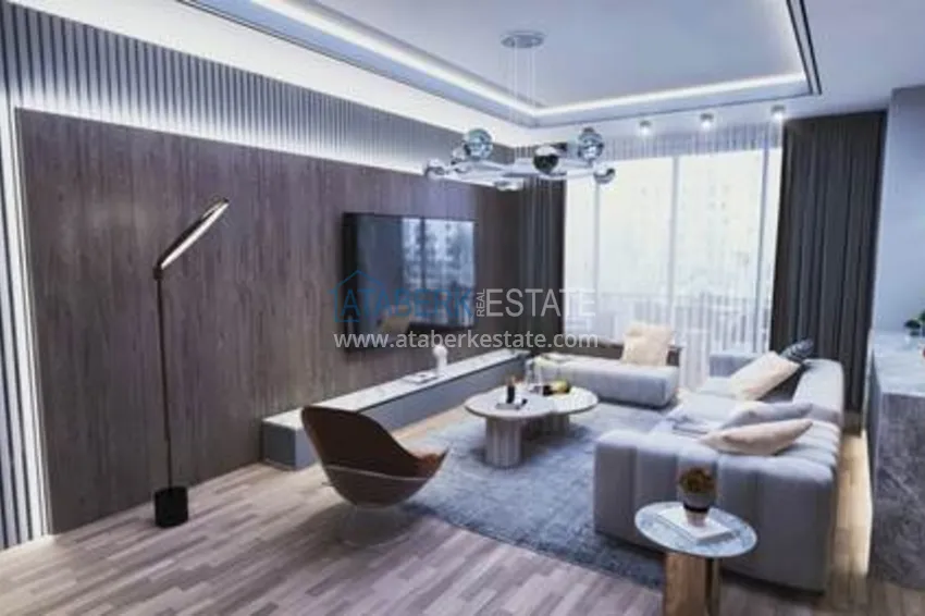 Приобрести Отличное предложение для тех, кто хотел бы приобрести новый проект всего в 500 метрах от моря в городе Мерсин. 4 