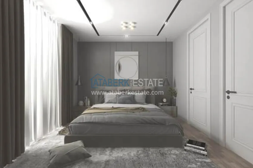 Приобрести Отличное предложение для тех, кто хотел бы приобрести новый проект всего в 500 метрах от моря в городе Мерсин. 8 