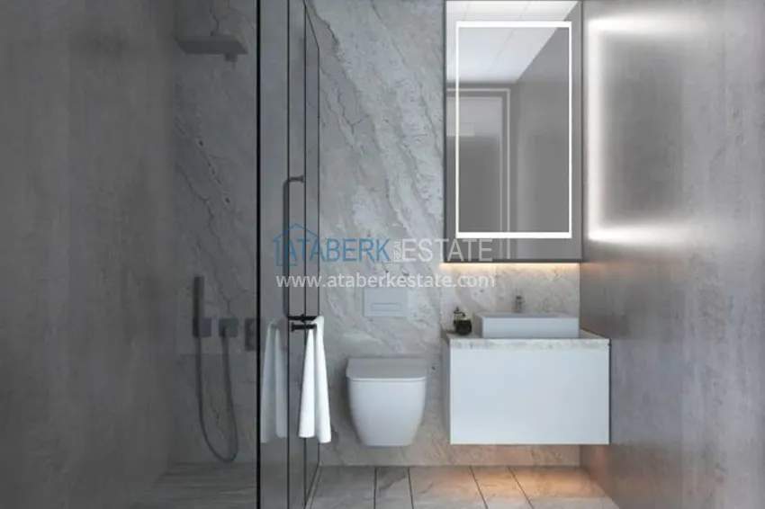 Приобрести Отличное предложение для тех, кто хотел бы приобрести новый проект всего в 500 метрах от моря в городе Мерсин. 11 