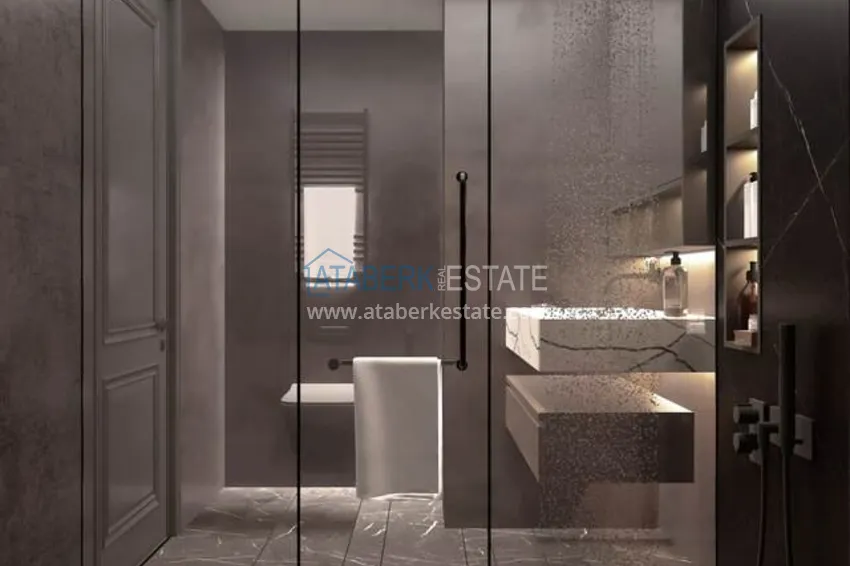 Приобрести Отличное предложение для тех, кто хотел бы приобрести новый проект всего в 500 метрах от моря в городе Мерсин. 12 