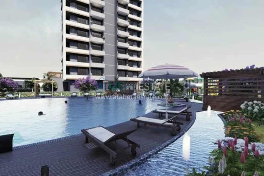 Отличное предложение для тех, кто хотел бы приобрести новый проект всего в 500 метрах от моря в городе Мерсин. 7 