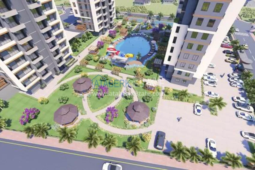 Отличное предложение для тех, кто хотел бы приобрести новый проект всего в 500 метрах от моря в городе Мерсин. 12 