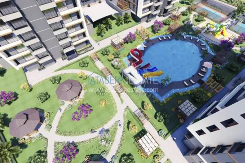 Отличное предложение для тех, кто хотел бы приобрести новый проект всего в 500 метрах от моря в городе Мерсин. 13 