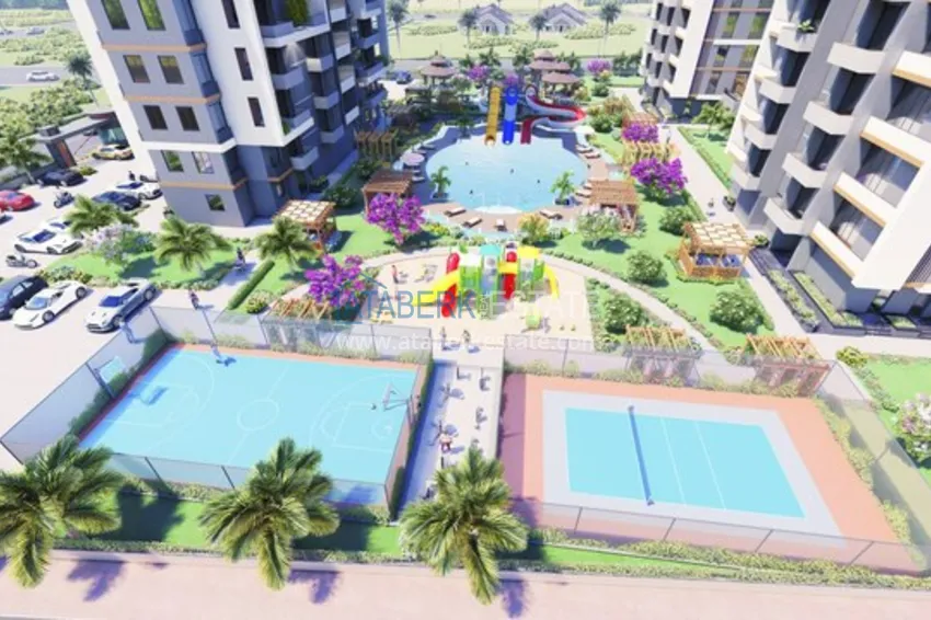 Отличное предложение для тех, кто хотел бы приобрести новый проект всего в 500 метрах от моря в городе Мерсин. 14 