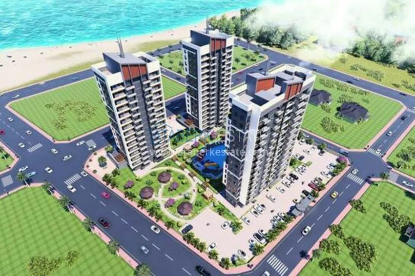 Отличное предложение для тех, кто хотел бы приобрести новый проект всего в 500 метрах от моря в городе Мерсин. 17 