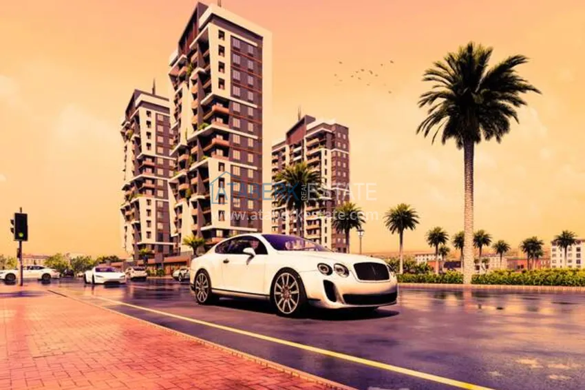 Отличное предложение для тех, кто хотел бы приобрести новый проект всего в 500 метрах от моря в городе Мерсин. 18 