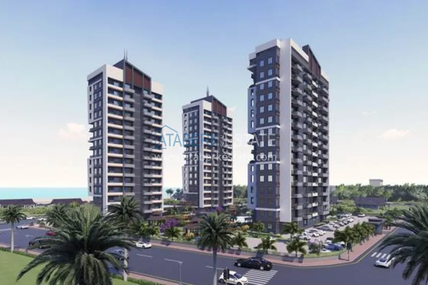 Отличное предложение для тех, кто хотел бы приобрести новый проект всего в 500 метрах от моря в городе Мерсин. 19 