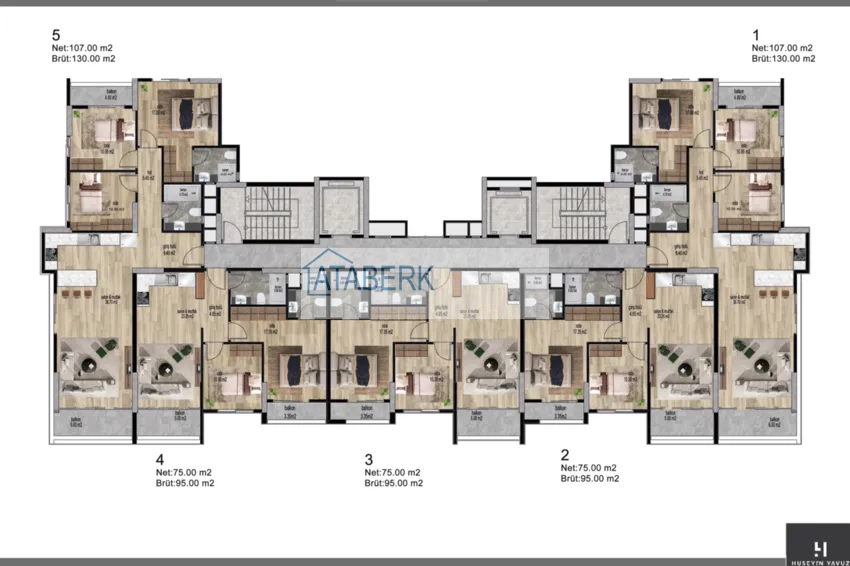 Купить дешево Новый жилой комплекс, в районе Тедже, Мерсин, с собственной инфраструктурой в популярном 6 