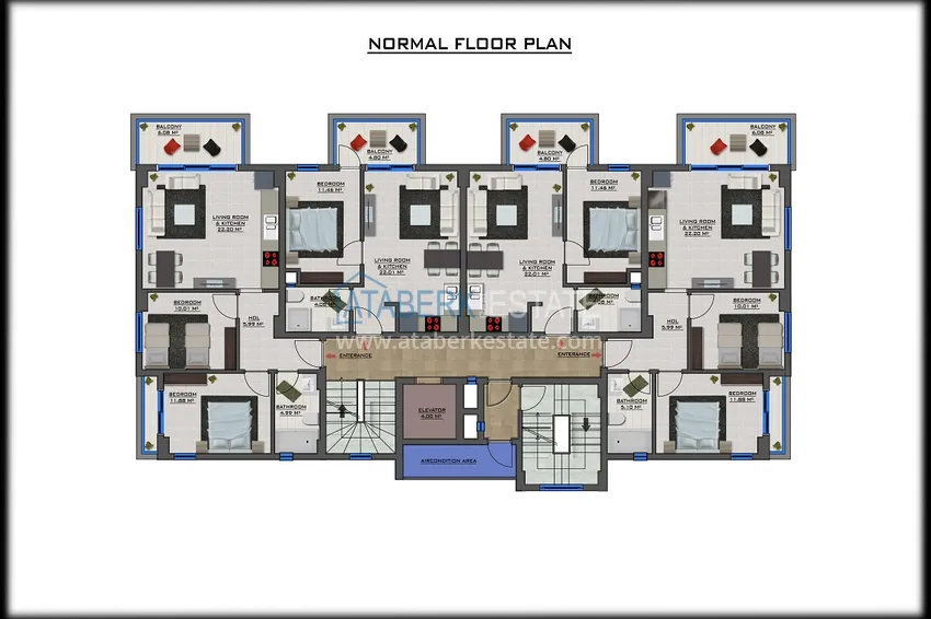 Купить дешево Привлекательный инвестиционный проект офф-плана в Алании, район Демирташ 3 