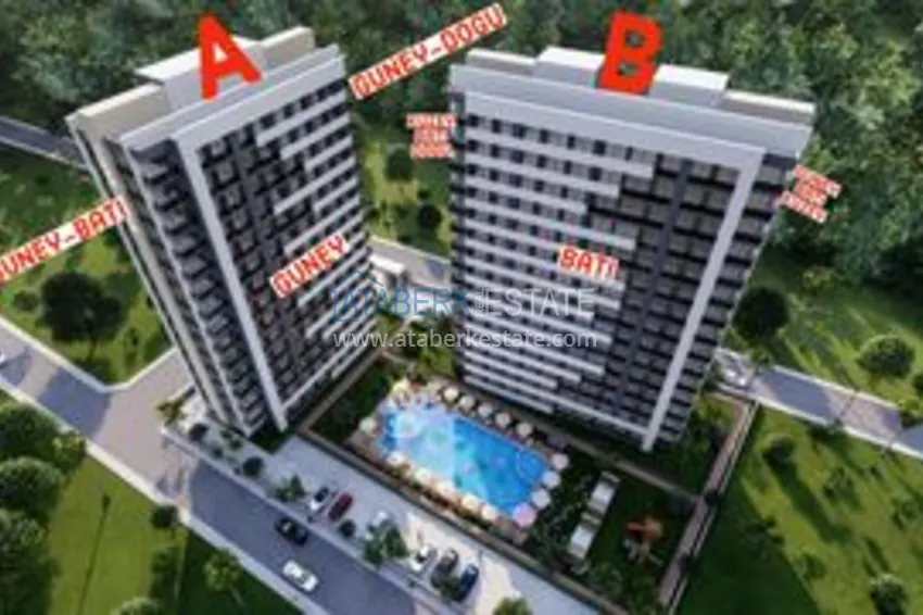 Апартаменты 1+1 в районе Арпачбахшиш в Мерсине 10 