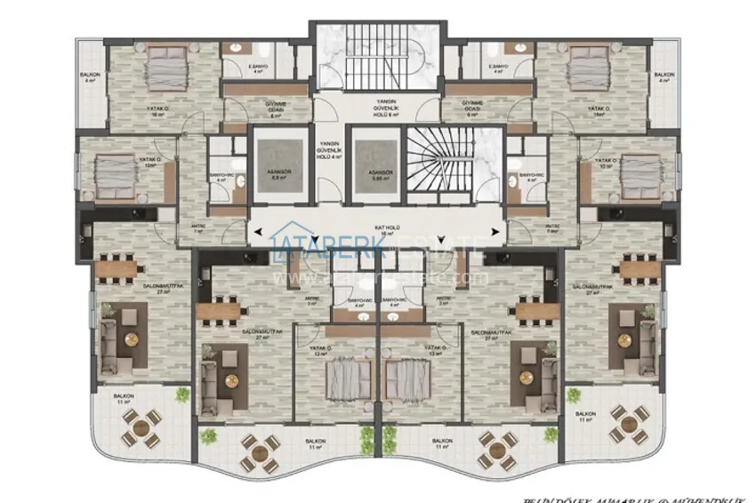 Купить дешево Инвестиционный проект жилого комплекса с расширенной инфраструктурой, в районе Арпачбахшиш. 4 