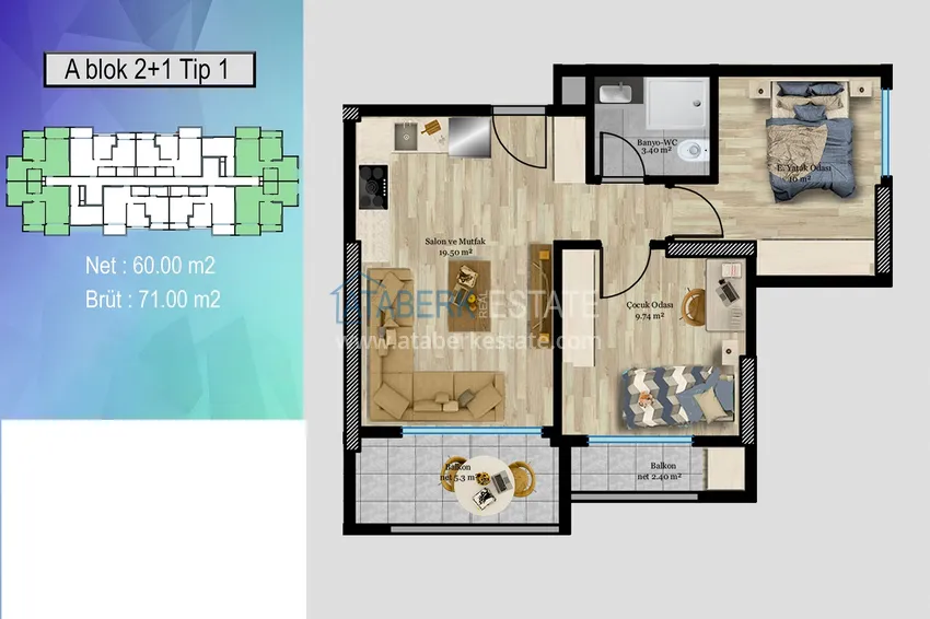 Купить дешево Отличное предложение для тех, кто хотел бы приобрести новый проект всего в 500 метрах от моря в городе Мерсин. 2 