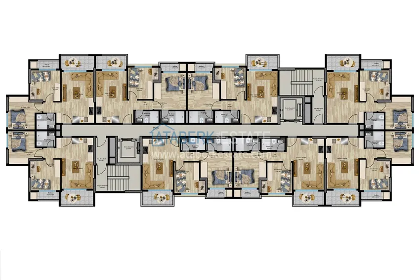 Купить дешево Отличное предложение для тех, кто хотел бы приобрести новый проект всего в 500 метрах от моря в городе Мерсин. 4 