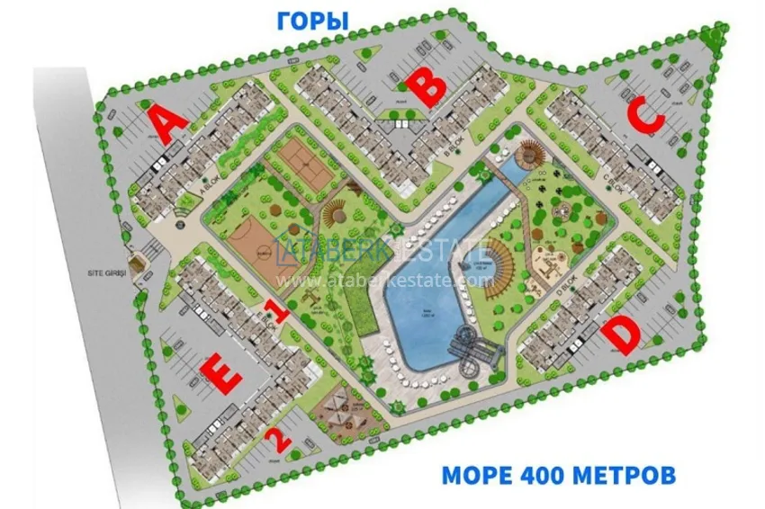 Купить дешево Новый элитный комплекс в перспективном районе Томюк, Мерсин 1 