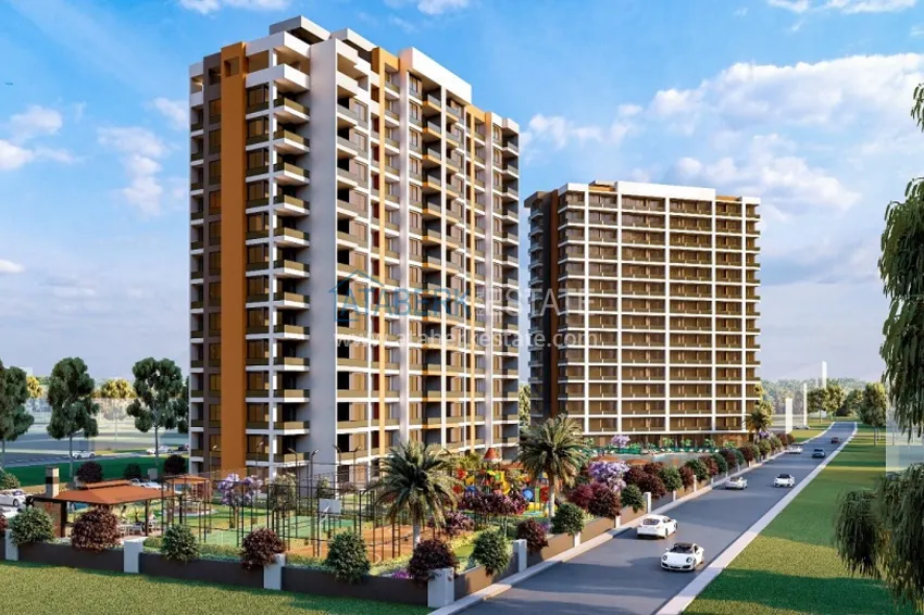 Жилой комплекс в 300 метрах от моря в районе Тедже города Мерсин 4 