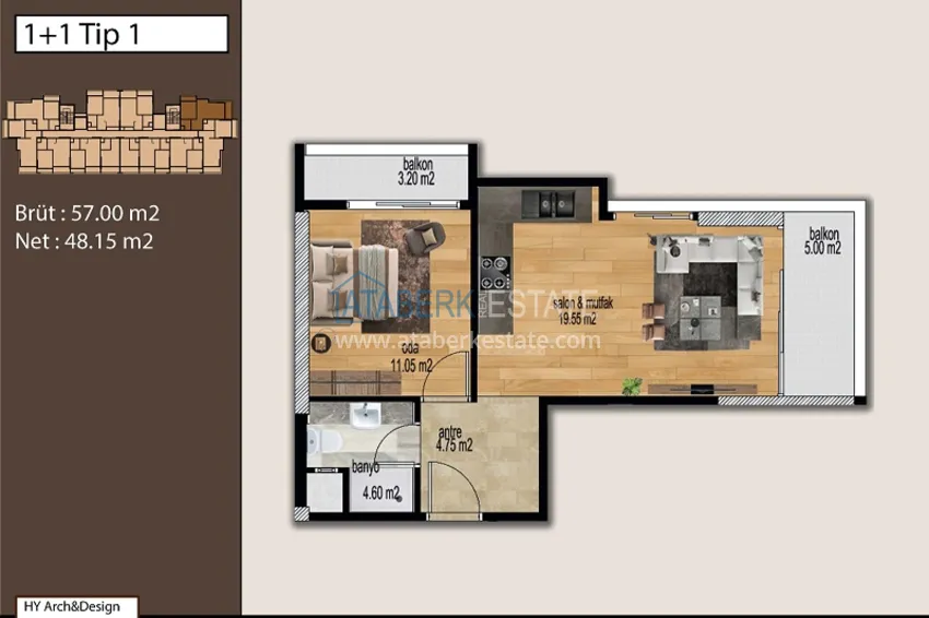 Купить дешево Жилой комплекс в 300 метрах от моря в районе Тедже города Мерсин 10 